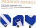 HAKIDZEL 4Pcs Patient Hospital Limb Holders for Blue Strap for Bedridden Safety Easy to Use with Quick Release Buckle