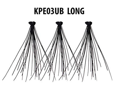 iEnvy KISS Ultra Black Individual Lashes - Ultimate Volume, 70 Long False Lashes