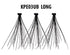 iEnvy KISS Ultra Black Individual Lashes - Ultimate Volume, 70 Long False Lashes