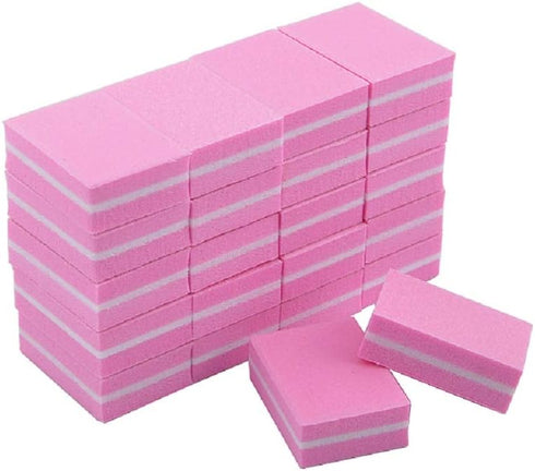 YIMART 20 Pcs Double-sided Mini Nail Buffer Block, Colorful Sponge Nail Polish Strips for Manicure