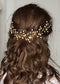 Wedding Bridal Vintage Leaf Headband Headpiece Tiara Hair Accessories for Bride (Gold)