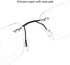 Fuisetaea Rimless Frame Bifocal Reading Glasses - Flexible Titanium Alloy +1.50 Lightweight Readers
