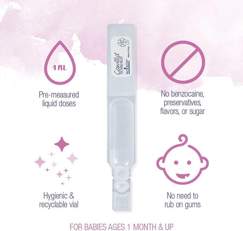 Boiron Camilia Drops 40 Count, Relief for Painful Gums and Irritability in Babies, Liquid Drop