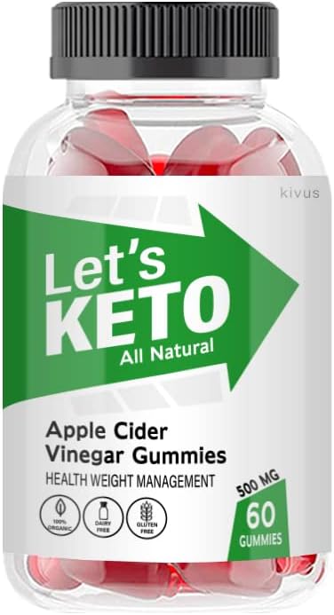 kivus Let’s Keto Gummies, Let’s Keto ACV Gummies, Single Pack of 60 Gummies