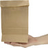 PABCK Flat Bottom Brown Kraft Paper Wax Bags, 50 Pcs Food Storage Containers for Lunch, Sandwich, Craft