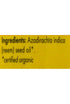 NEEM AURA Organic Neem Seed Oil, 1 FZ