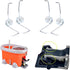 SINEKY 2Sets Bucket Rotating Mop Spring, Pull Back Foot Step Mop Torsion Springs