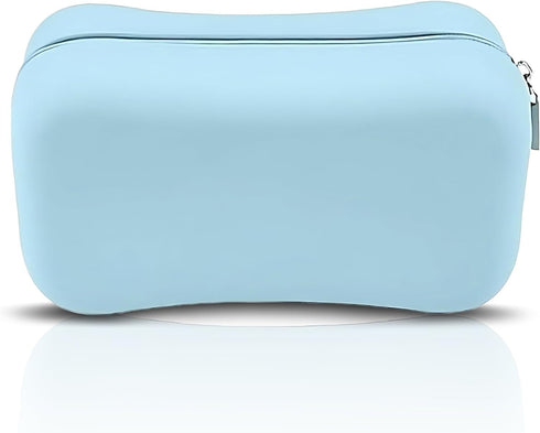 Silicone Makeup Bag, Small Travel Cosmetic Pouch with Zipper, Ample Storage Organizer for Essentials