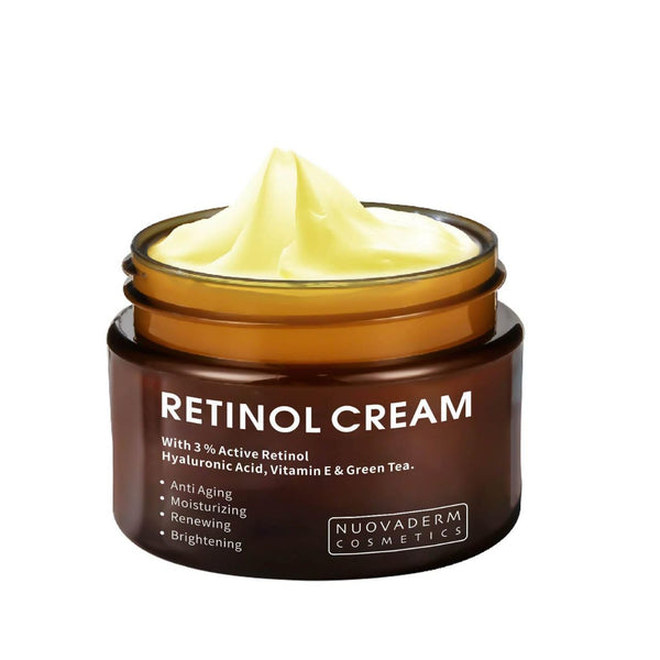Retinol Cream for Face - Day and Night Moisturizer with Vitamin E, Hyaluronic Acid, Collagen for Anti-Aging, 1.7 Fl OZ