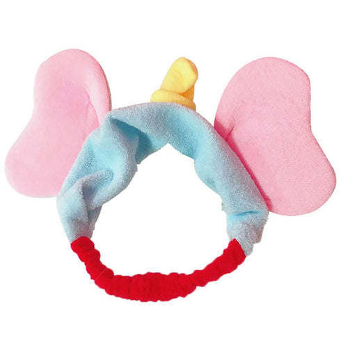 Teensery 2 Pcs Makeup Headbands, Lovely Elephant Ear Hair Band, Soft Elastic Tool for Shower and Facial Mask