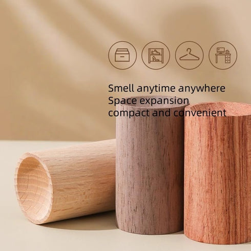 HEEPDD Set 15 8 1.5 Inch Wooden Essential Oil Diffuser Mini Units for Car Office Spaces Hour Continuous Mist Size