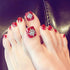 YIMART 500Pcs Fake Toenail Tips Set, Full Cover False Toe Nail Tips for DIY Salon Foot Manicure