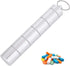 Drug Holder, Aluminum Alloy Waterproof Pill Key Chain Container with Key Ring for Outdoor Activities, Daily Use,
