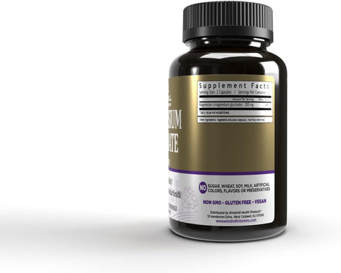 Windmill Natural Vitamins Magnesium Glycinate 200 mg - Supports Muscle, Joint, and Heart Health, Energy and Bone