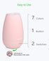 SOICARE Car Diffuser, Small Portable Essential Oil Diffuser with Built-in USB Cable, Mini Aromatherapy Diffuser (Pink)