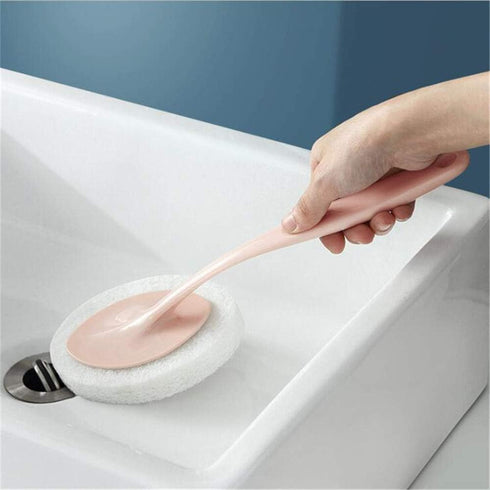 Handheld Bathroom Cleaning Brush for Tiles and Toilets - ZKG