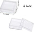 BENECREAT 15 Pack High Transparency 1.95x1.95x0.8 Inch Plastic Storage Containers Mini Earplugs Storage Box for Bead, Items and Small Jewelry Crafts by BENECREAT