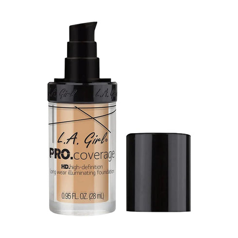 L.A. Girl Pro Coverage Liquid Foundation, Fair, 0.95 Fl Oz, Model GLM642