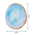 2 Pieces Resin Nail Art Palette, Nail Art Painting Gel Palette Gold Edge Nail Gel Color Makeup Display Board Nail Art Display Cosmetic Mixing Tools