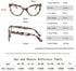 Oversized Cat Eye Reading Glasses for Women, Cute Blue Light Blocking Computer Readers (2 Mixed Colors, 1.75)
