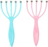 Seddy Portable Scalp Massager, Hand Held SPA Head, Neck, & Body Massager for Deep Relaxation (2 Pack) (Blue)(Pink)