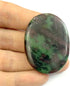 crystalmiracle Ruby in Zoisite 1.5 Inches Worry Stone, Handcrafted Crystal Healing Reiki Thumbstone Pocket Stone