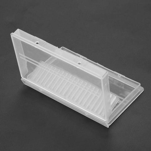 Nail Drill Bit Case Holder, 20 Slots Organizer Displayer Stand for Manicure Tool, Nail File Bit Case