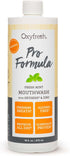 Premium Oxyfresh Pro Formula Fresh Mint Mouthwash, Patented Zinc for Fresh Breath & Healthy Gums, Alcohol-Free, 16oz