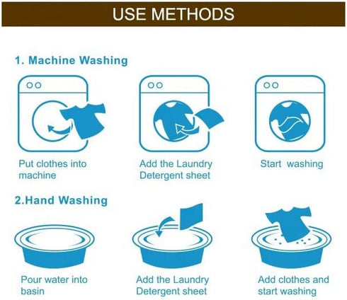 Laundry Detergent Sheets - Family Pack (50 sheets) for up to 100 loads - Lavender - Eco-friendly/Biodegradable