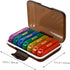 IMIKEYA Weekly Pill Organizer Box Portable Daily Medicine Storage Case with Colorful Black Shell, Reminder, Compact