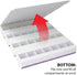 EZY DOSE Weekly (7-Day) Pill Case - Multi-Colored Medicine Planner, Large Compartments, BPA Free