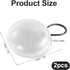 2pcs Ear Plug Carrying Cases, Mini Portable Earplug Case Earbud Organizer Holder with Lanyard Ear Bud Small Storage Box for Travel Business Outdoor Activities Trinkets and Pills(Transparent)