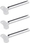 SelHeng 3 Pcs Silver Metal Tube Squeezer Keys, Tube Toothpaste Squeezer Keys Metal