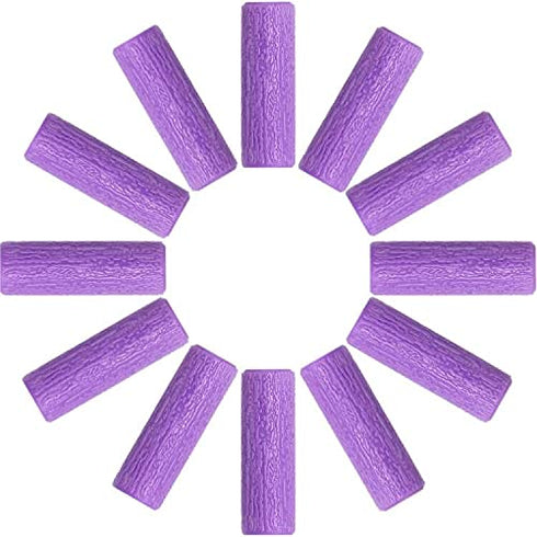 Aligner Chewies, 12-Pack Medical Grade Silicone Chewies for Invisalign Aligner Trays Seaters (Purple)