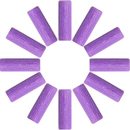 Aligner Chewies, 12-Pack Medical Grade Silicone Chewies for Invisalign Aligner Trays Seaters (Purple)