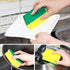 Multifunction Scrub Sponge, Green 10 pcs, Protects Nails and Fingers, Removes Tough Stains and Grease