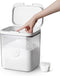 Laundry Detergent Dispenser with One-Press Lid, Clear PET Container, 5.5L/12Lbs/200oz Capacity for Pods