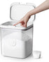 Laundry Detergent Dispenser with One-Press Lid, Clear PET Container, 5.5L/12Lbs/200oz Capacity for Pods