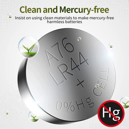 BONAI LR44 AG13 Batteries 1.5V Button Cell Battery (50 Count) - High Capacity Packaging Upgrade