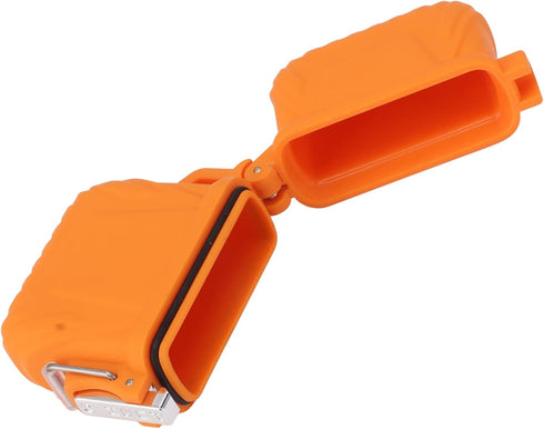 Torch Lighter Case - Portable Heavy Duty Waterproof IP56 Lighter Case for Outdoor Hiking (Orange)