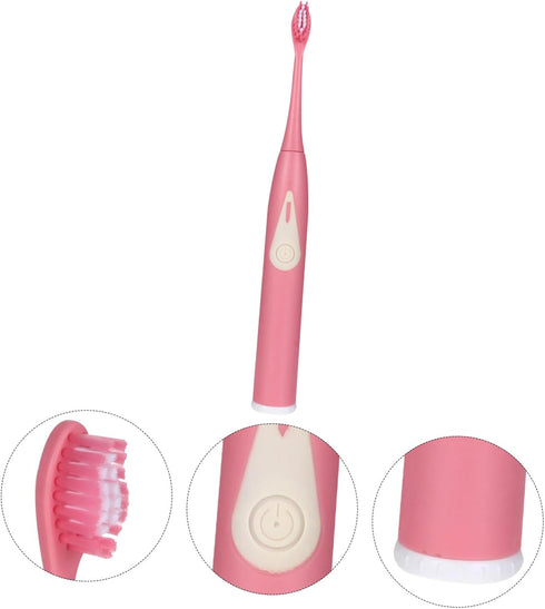 Vaguelly Portable Sonic Electric Toothbrush for Adults Rechargeable Whitening Toothbrush Travel Case Brush Heads