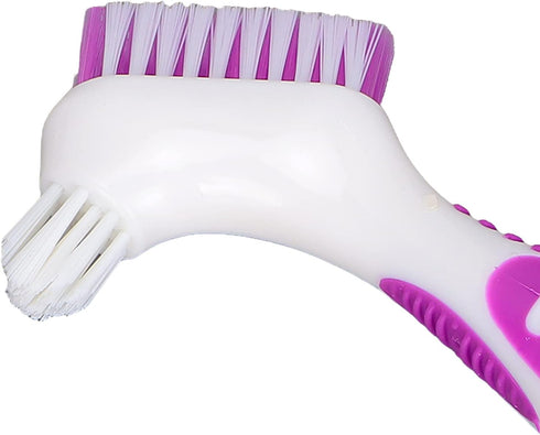 ANGGREK Premium Denture Cleaning Brush Set, Dual Head Cleaner Tool for Denture Care