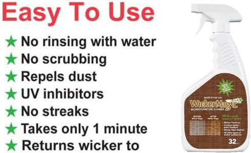 SCREEN MAGIC WM32T 2 Pack Wicker Magic Cleaner Trigger Sprayer