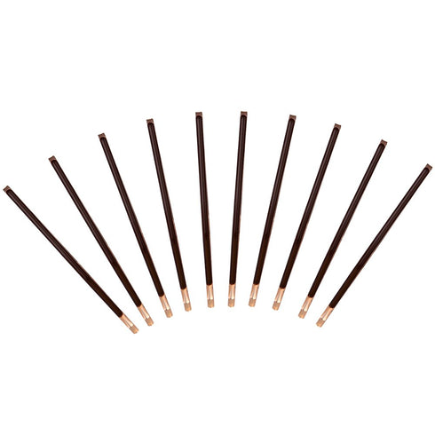 Yishenyishi Pack of 10 Curved Jumbo Bobby Pins - Hair Clips (Brown-10pcs)