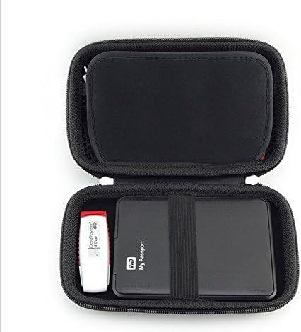 Small Hard Shell Diabetic Travel Case, Organizer Bag for Glucose Meter, Testing Strips, Lancets, Black