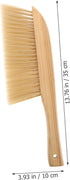 Practical Wooden Handle Bristle Bed Brush - Khaki, Multi-Functional Plastic Cleaning Brush for Delicate Fabrics