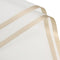 MECCANIXITY 10 Pcs Gold Edge Flower Wrapping Paper, Misty Grey 22.8x22.8 Inch, Waterproof for Florist Bouquet Supplies