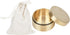 Round Storage Box Pill Case, Outdoor Waterproof Brass Container, Leakproof Mini Accessories for Travel