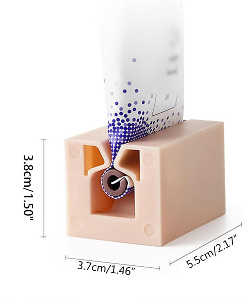 LOXGO 4 Rolling Tube Toothpaste Squeezer Toothpaste For Seat Holder Stand Rotate Toothpaste Dispenser For Bathroom