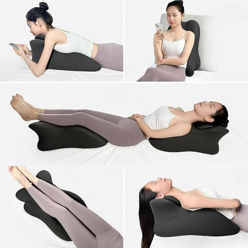 SNCIDSGE Butt Cushion for Couples, Wedge Pillow Memory Foam, Recovers After Impact, Provides Intimacy Support (Blue)
